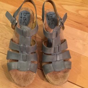 B.o.c. Born Concepts Blue Leather Sandal, 8